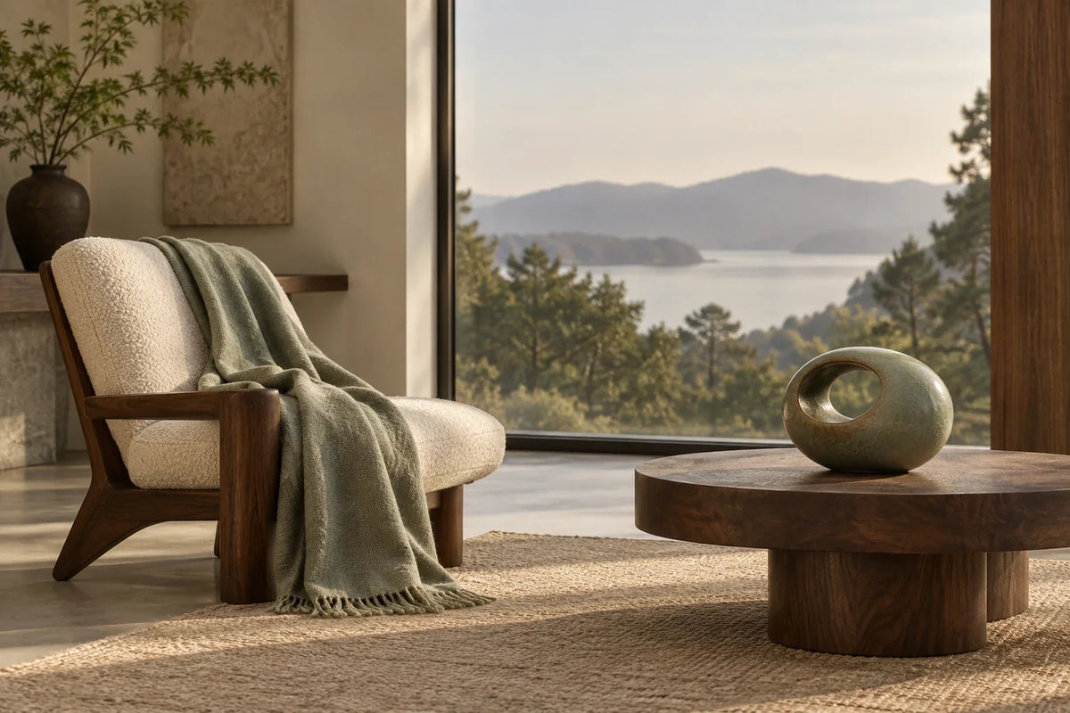Eastern Aura editorial scene about collectible gifts and living heritage and modern artful living