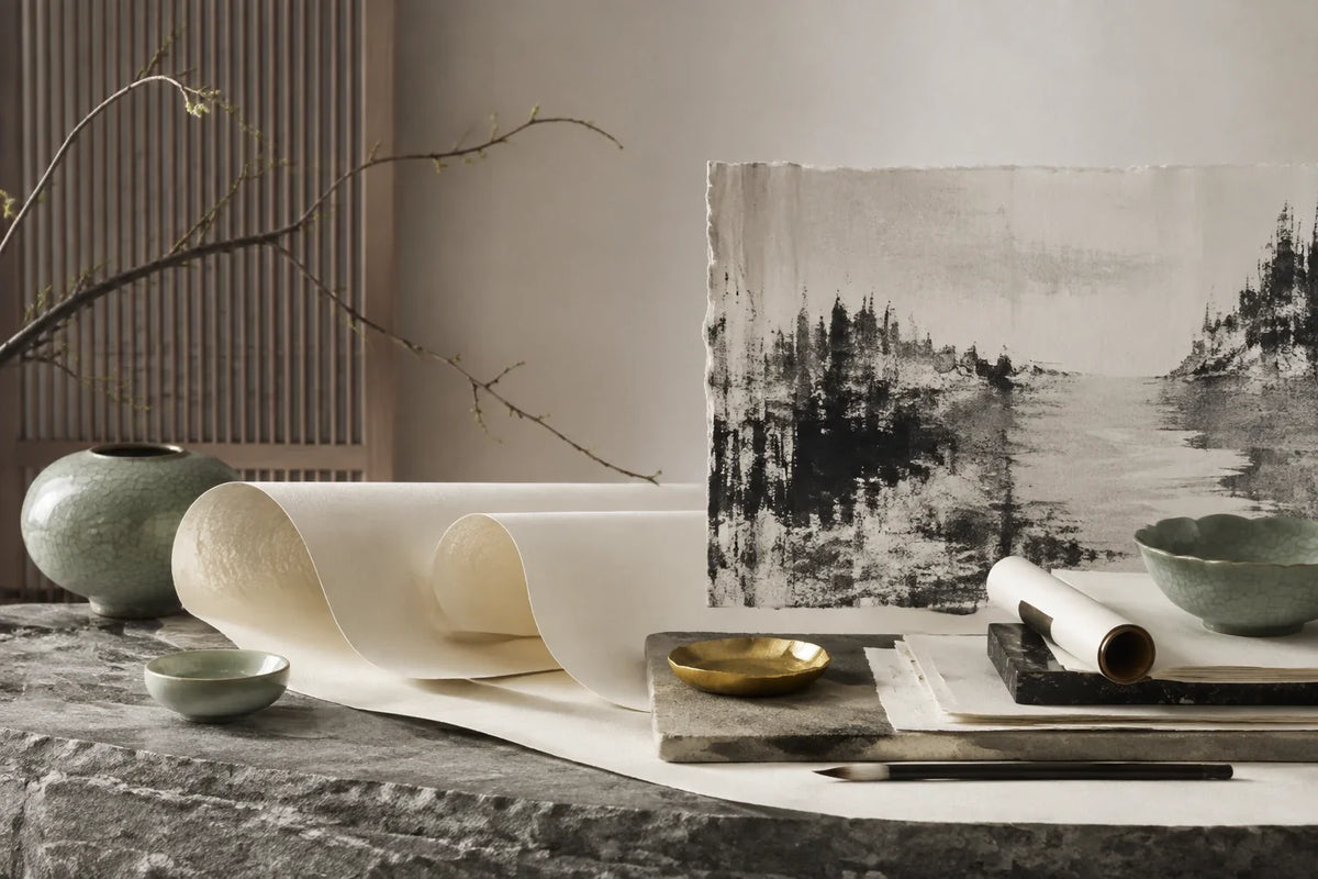 Eastern Aura editorial scene about gifts for collectors and the peony as a contemporary design motif