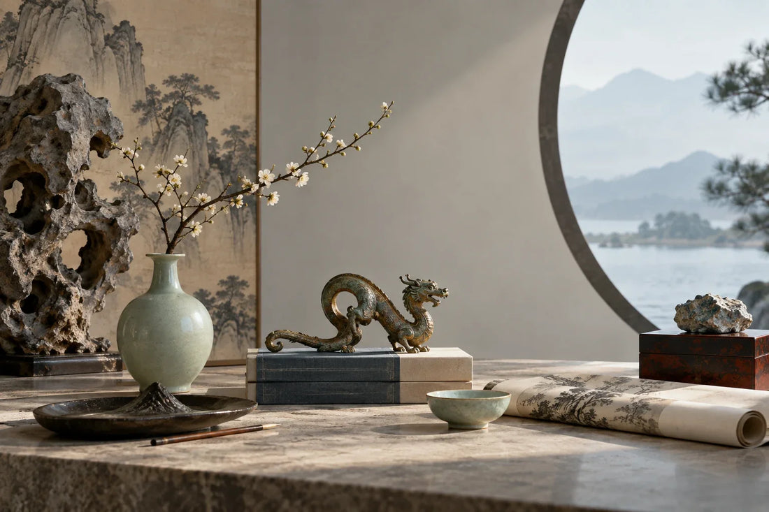 Eastern Aura editorial scene about gifts for collectors and the peony as a contemporary design motif