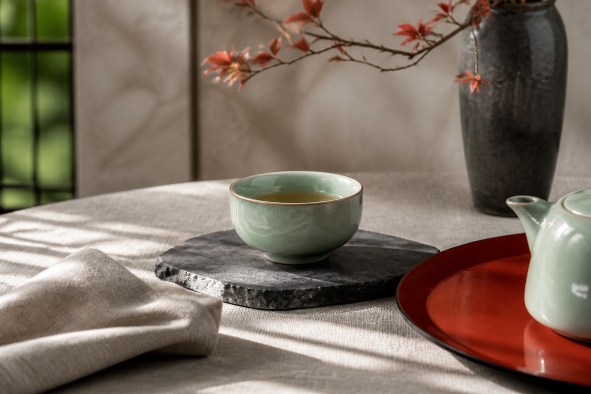 Eastern Aura editorial scene about colour as mood rather than shorthand