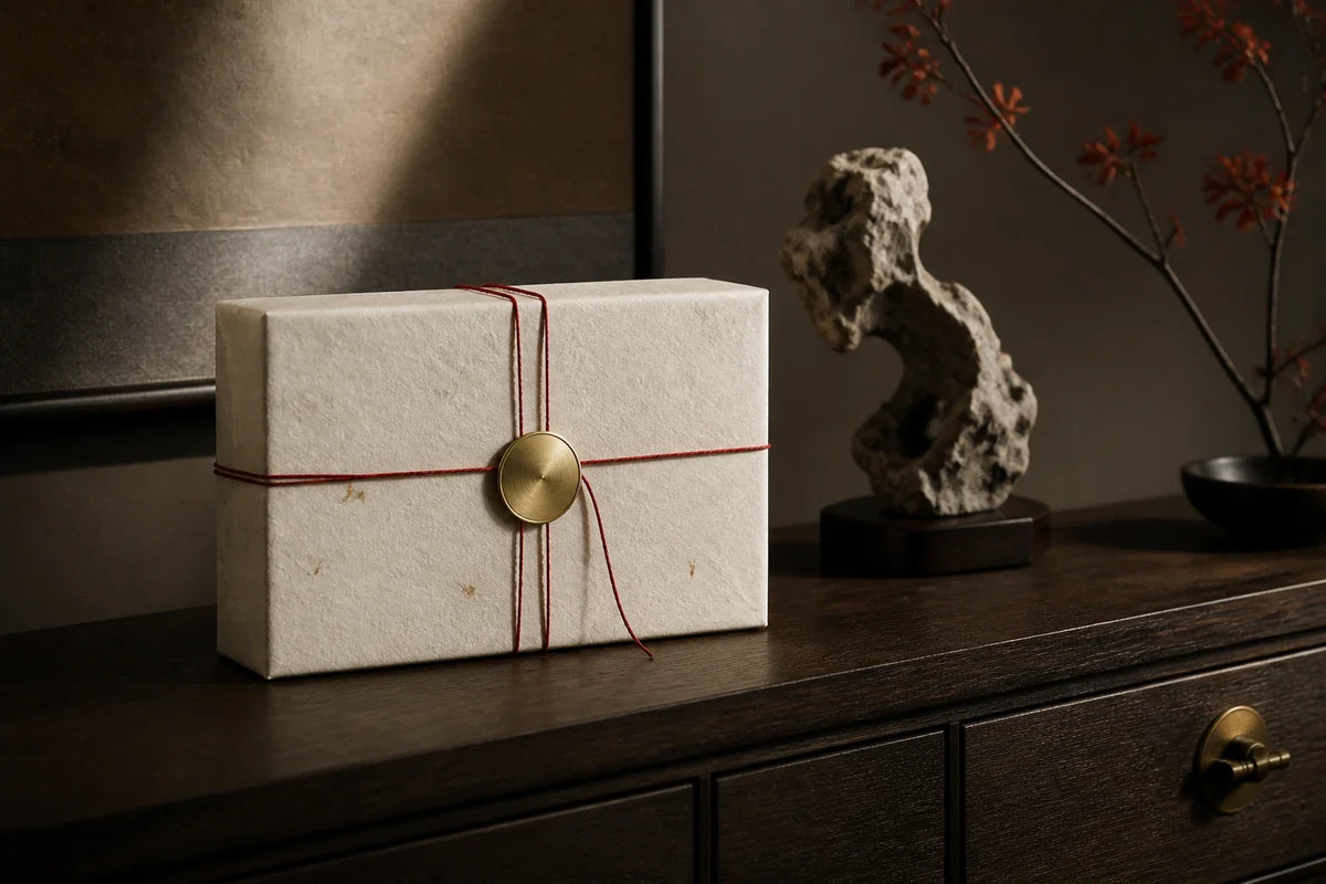 Eastern Aura editorial scene about collectible gifts and colour as mood rather than shorthand
