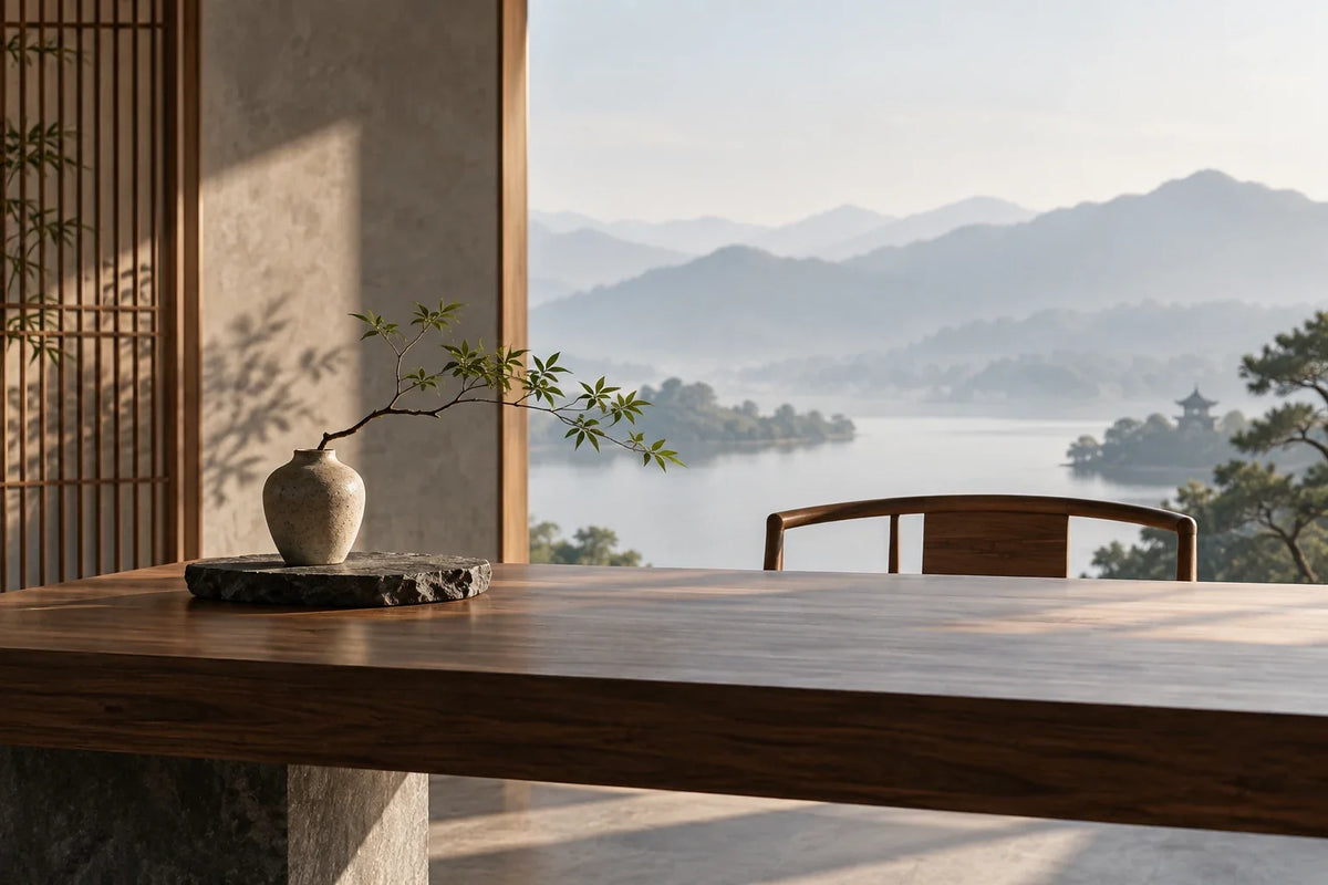 Eastern Aura editorial scene about Chinese gift set and a contemporary and respectful design standard