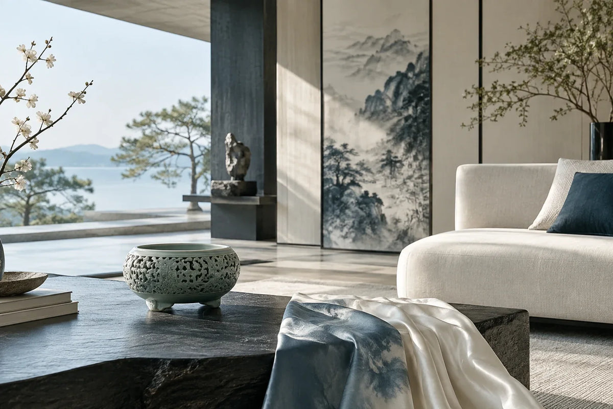 Eastern Aura editorial scene about Chinese gift set and a contemporary and respectful design standard