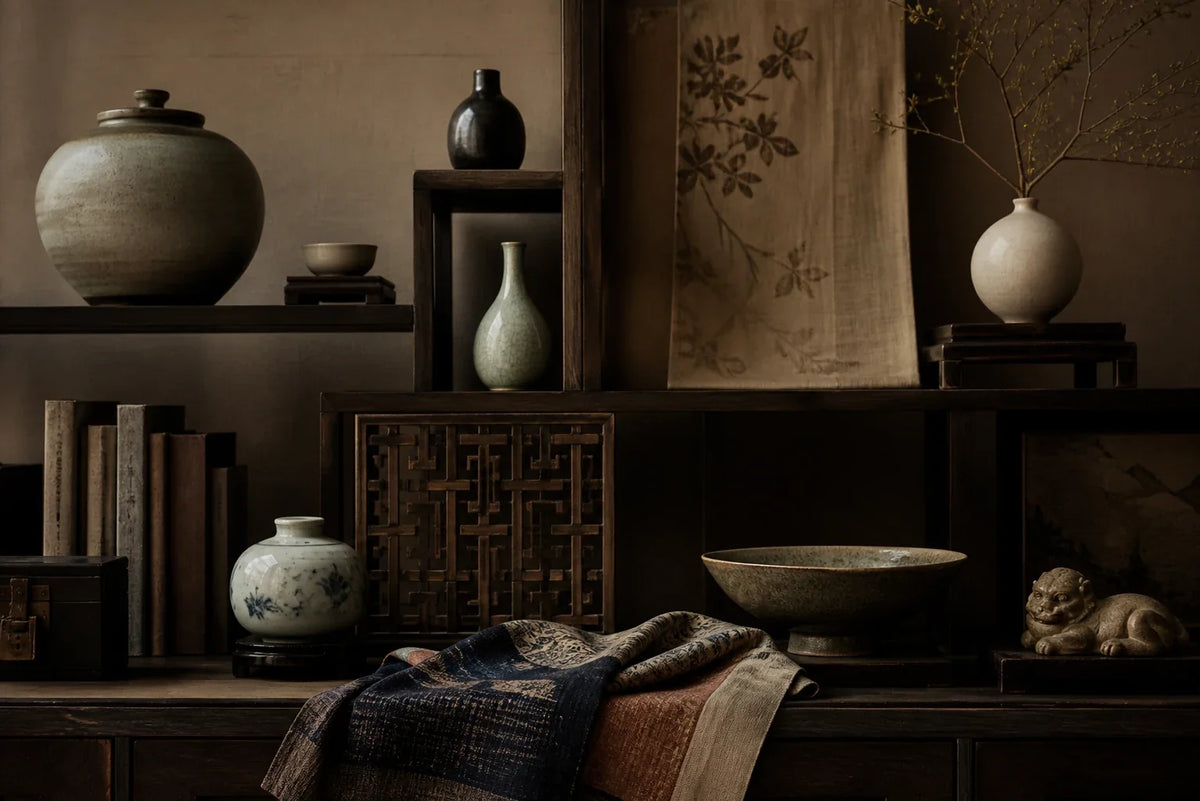 Eastern Aura editorial scene about material, proportion and repeatable styling