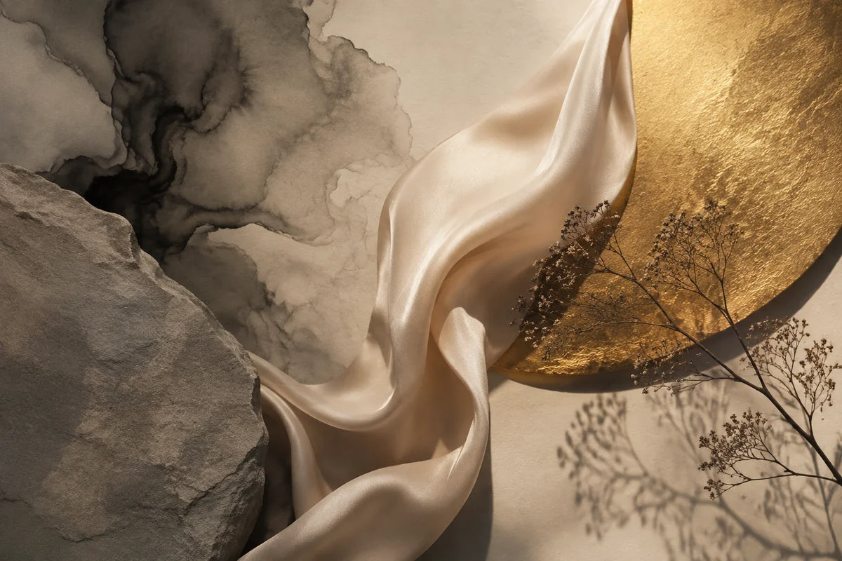 Eastern Aura editorial scene about scale, silhouette and the quality of looking