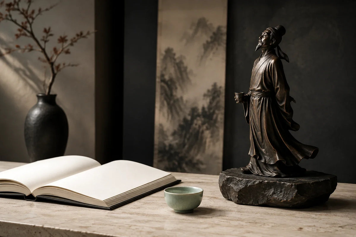 Eastern Aura editorial scene about gifts for collectors and scale, silhouette and the quality of looking