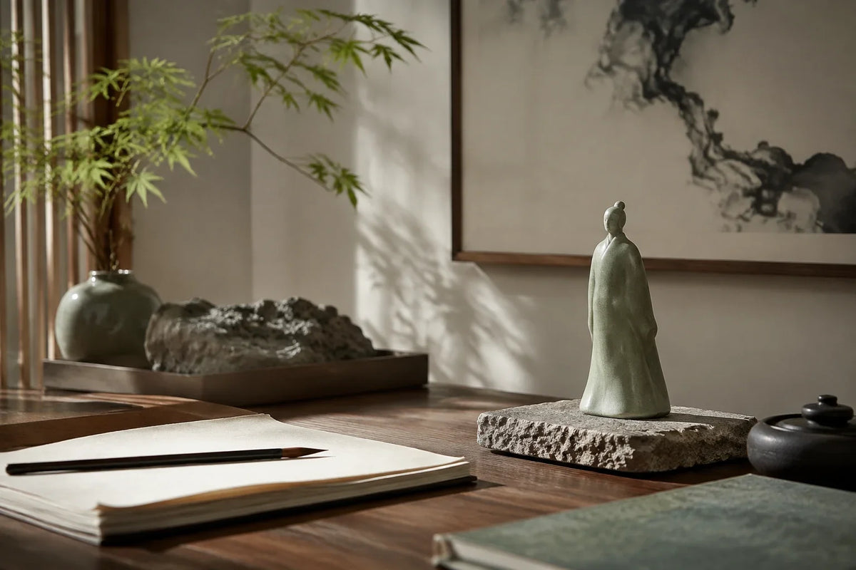 Eastern Aura editorial scene about scale, silhouette and the quality of looking