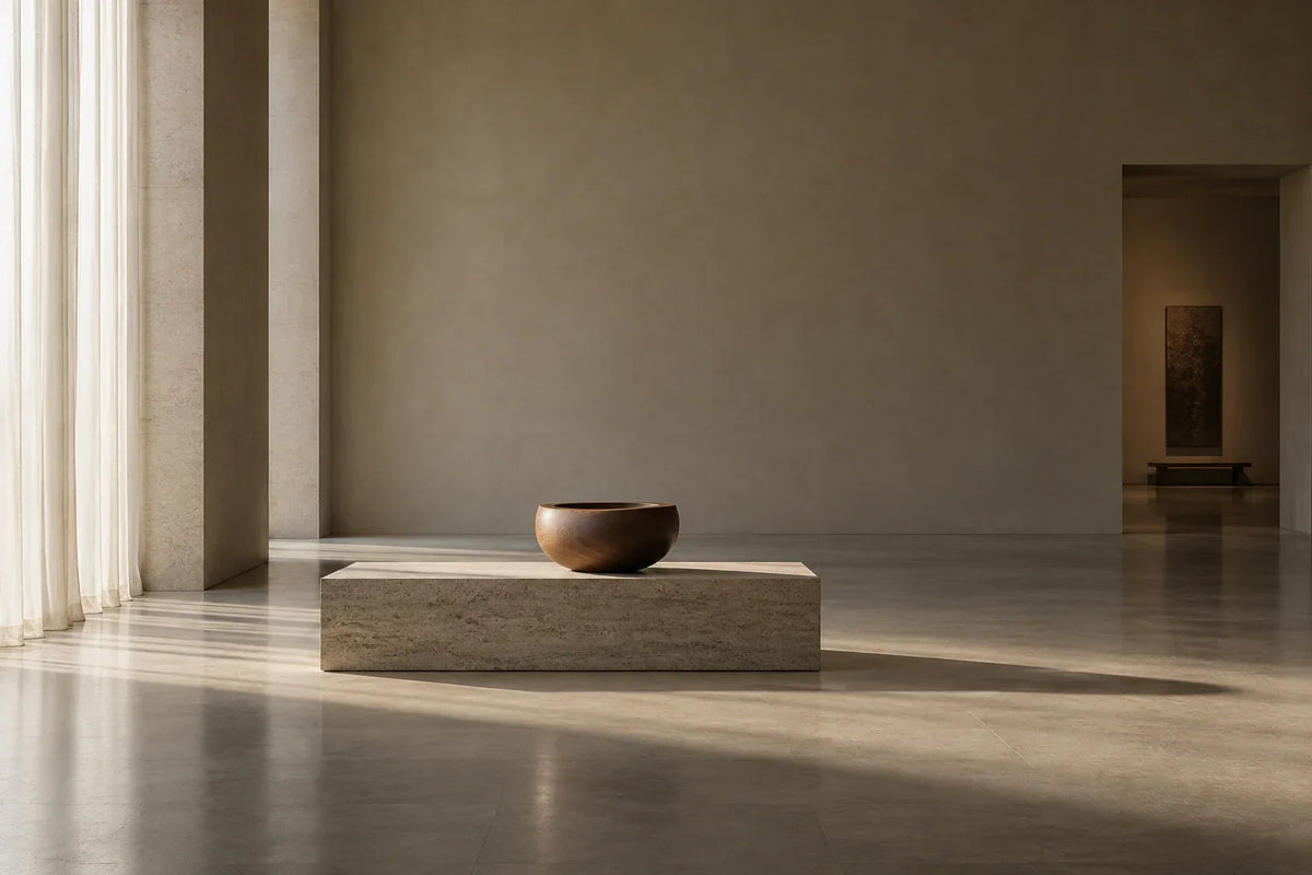 Eastern Aura editorial scene about collector's gift and whether restraint is a visual style or a daily practice