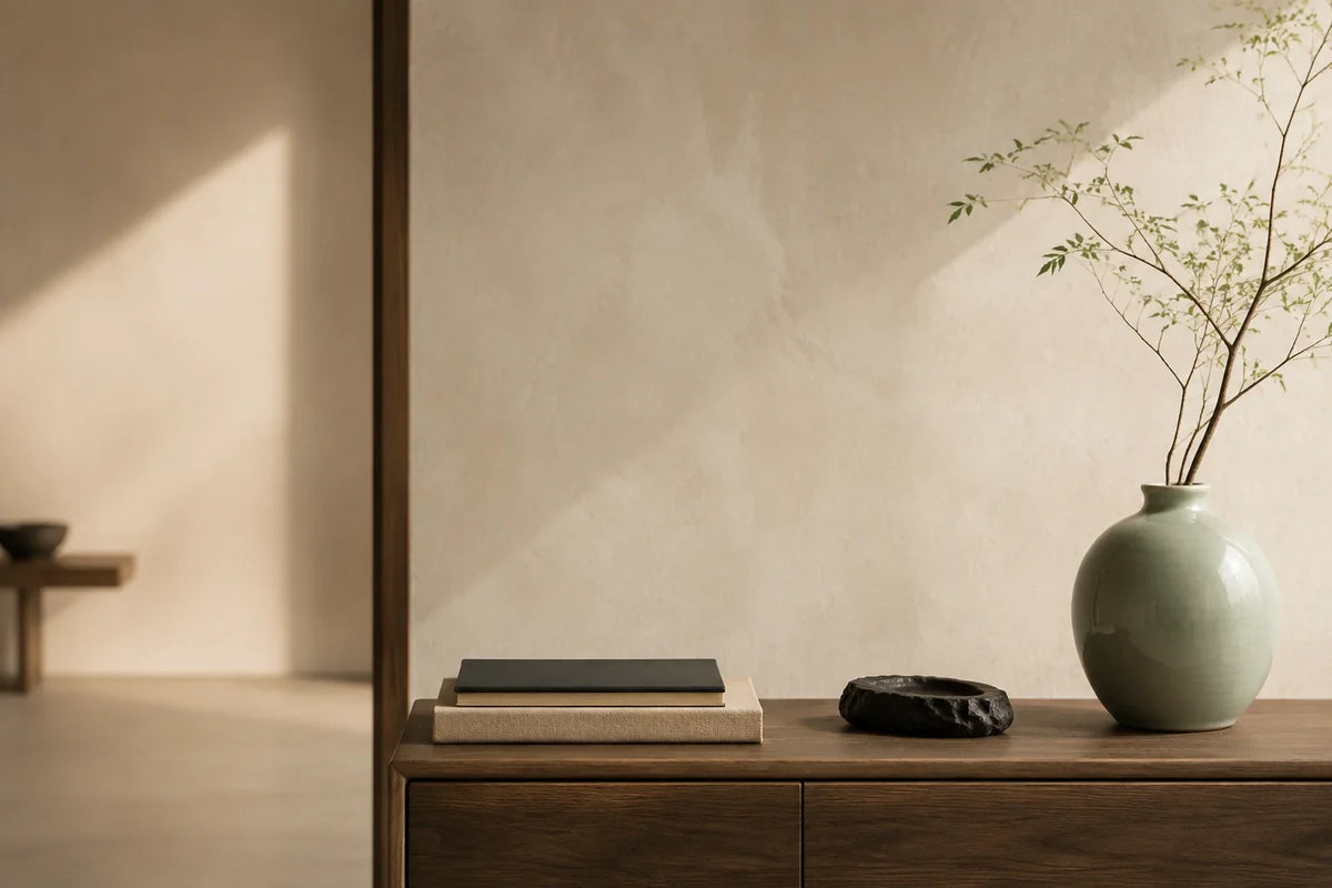 Eastern Aura editorial scene about whether restraint is a visual style or a daily practice