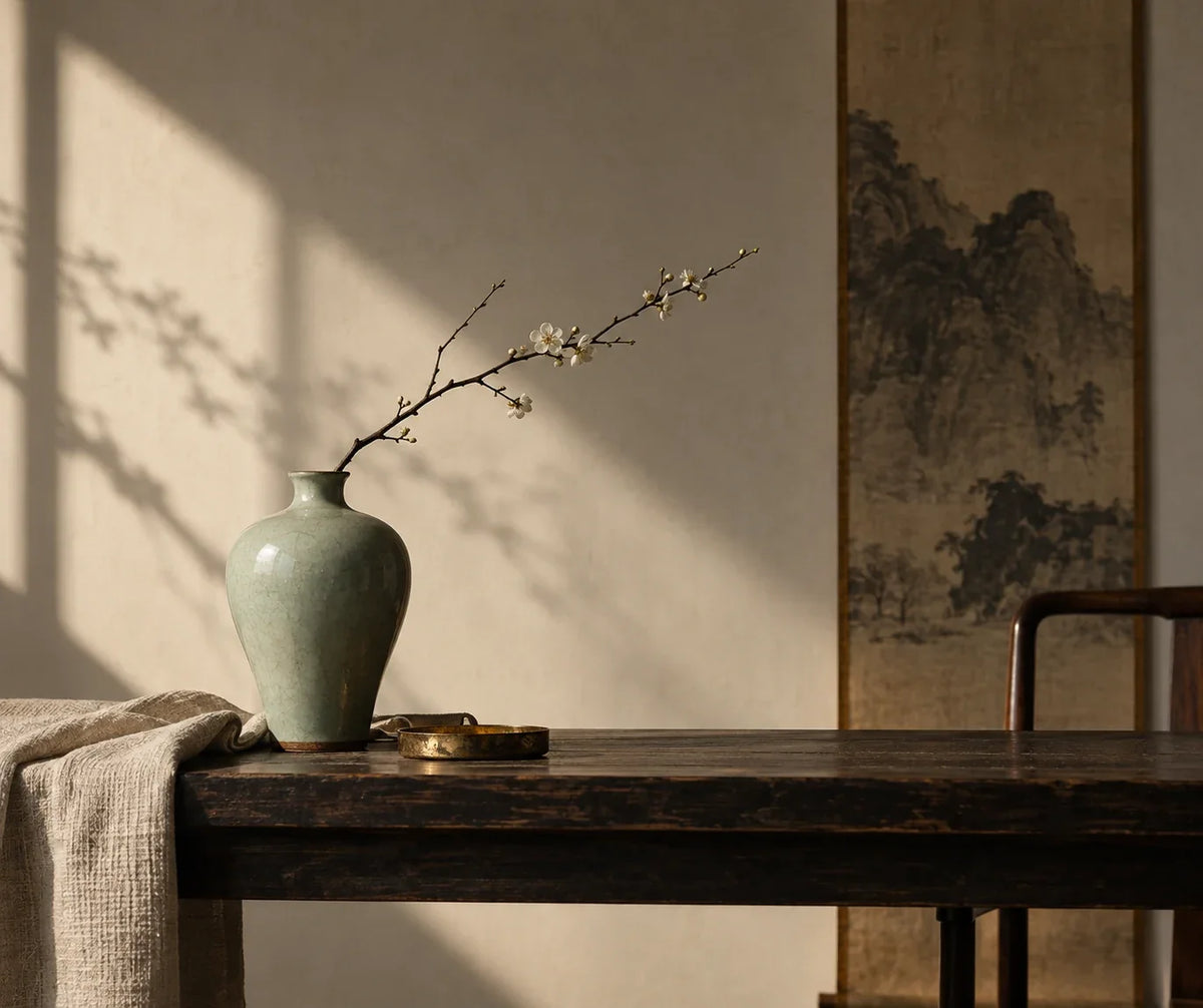 Eastern Aura editorial scene about collector's gift and whether restraint is a visual style or a daily practice