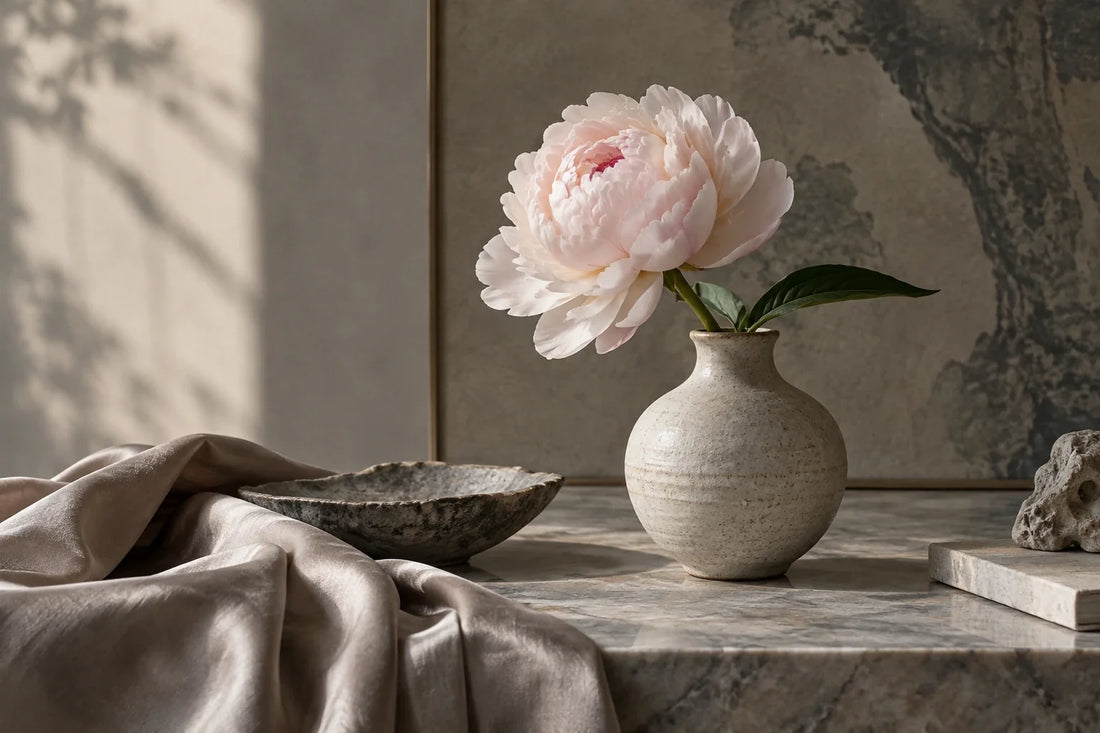 Eastern Aura editorial scene about luxury shawl and use as part of an artwork's meaning