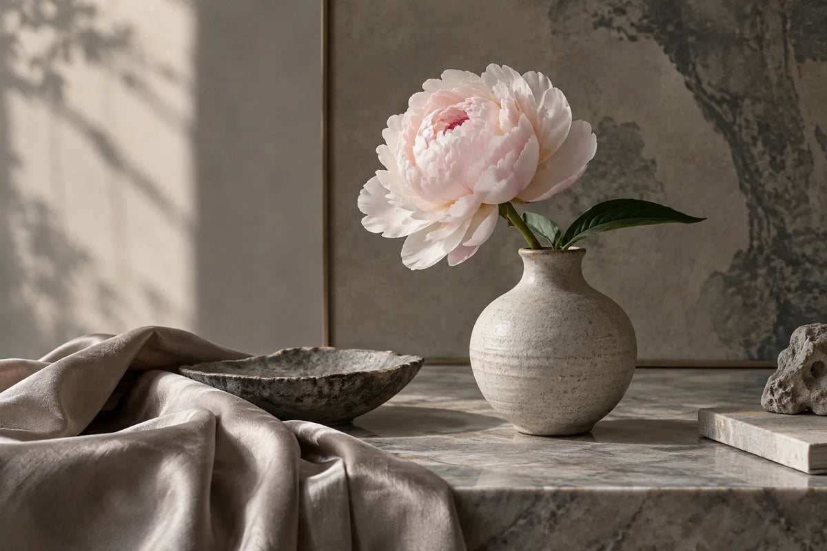 Eastern Aura editorial scene about luxury shawl and use as part of an artwork's meaning