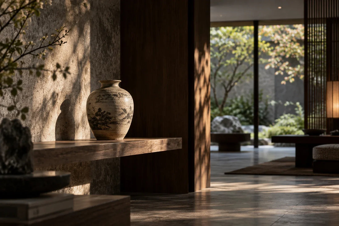 Eastern Aura editorial scene about gifts for collectors and interior identity without themed decoration