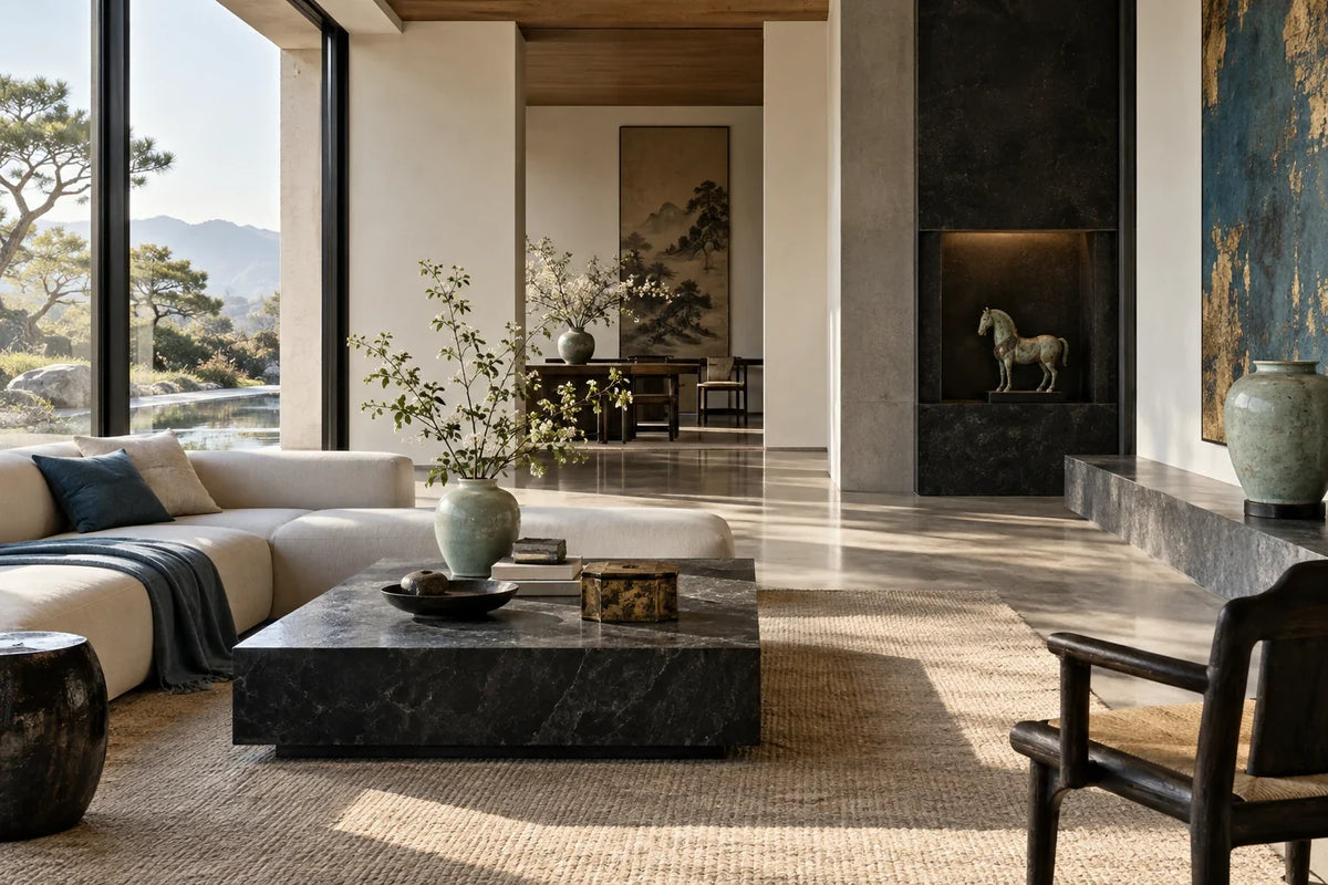 Eastern Aura editorial scene about gifts for collectors and interior identity without themed decoration