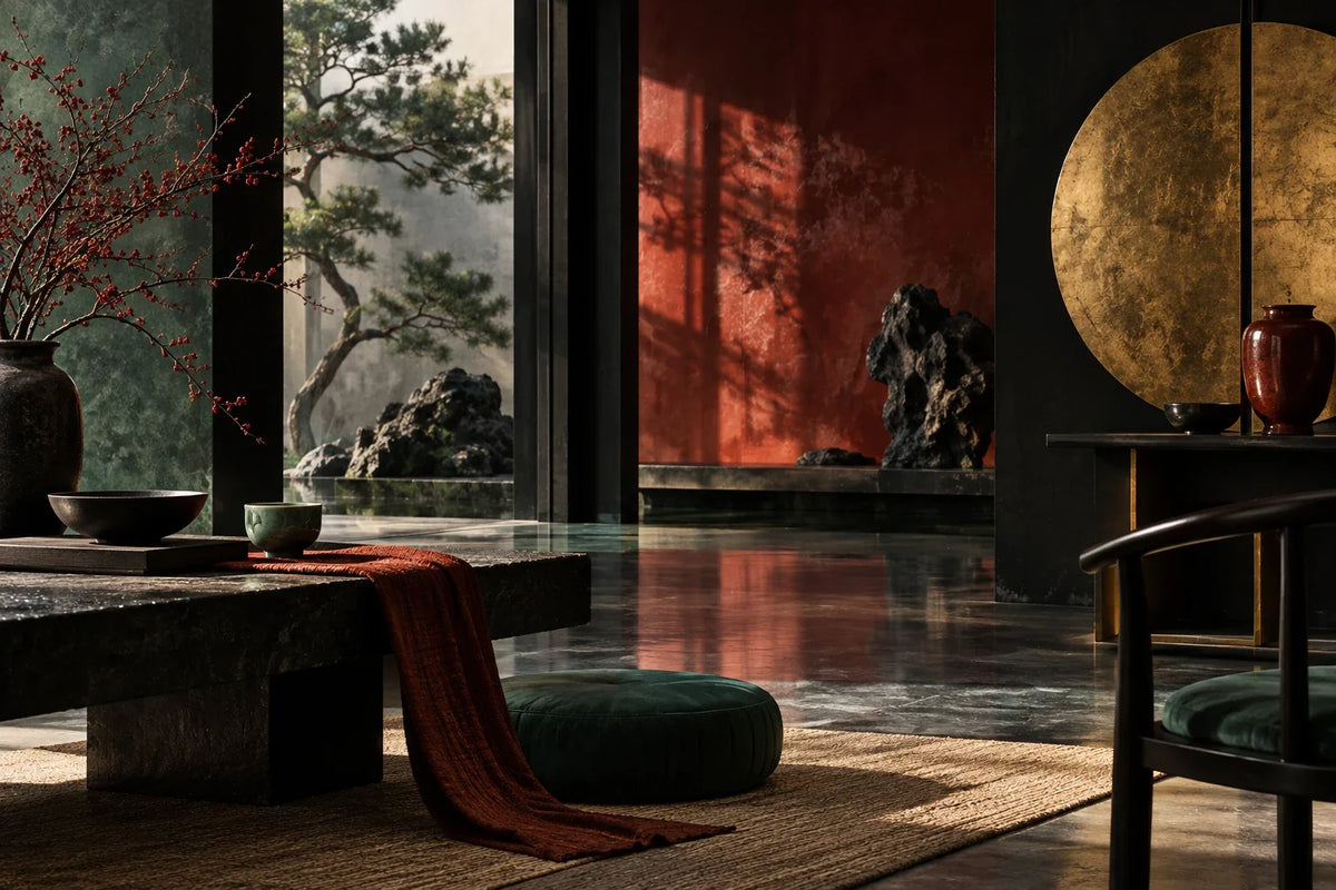 Eastern Aura editorial scene about the line between a legible cultural reference and a shortcut that flattens meaning