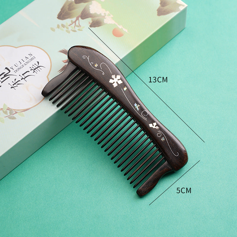Rosewood & Mother-of-Pearl Inlay Comb - Eastern Aura product image 16