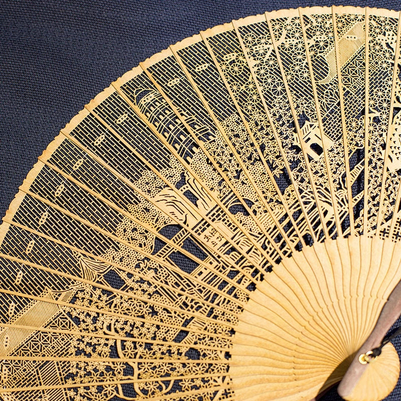 Changmen Rosewood Folding Fan - Eastern Aura product image 3