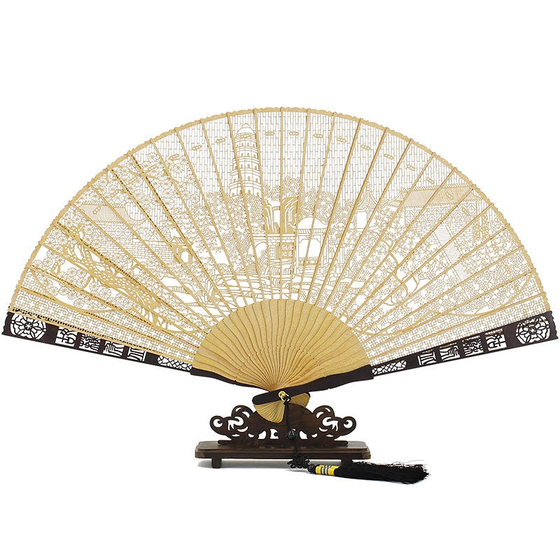 Changmen Rosewood Folding Fan - Eastern Aura product image 5