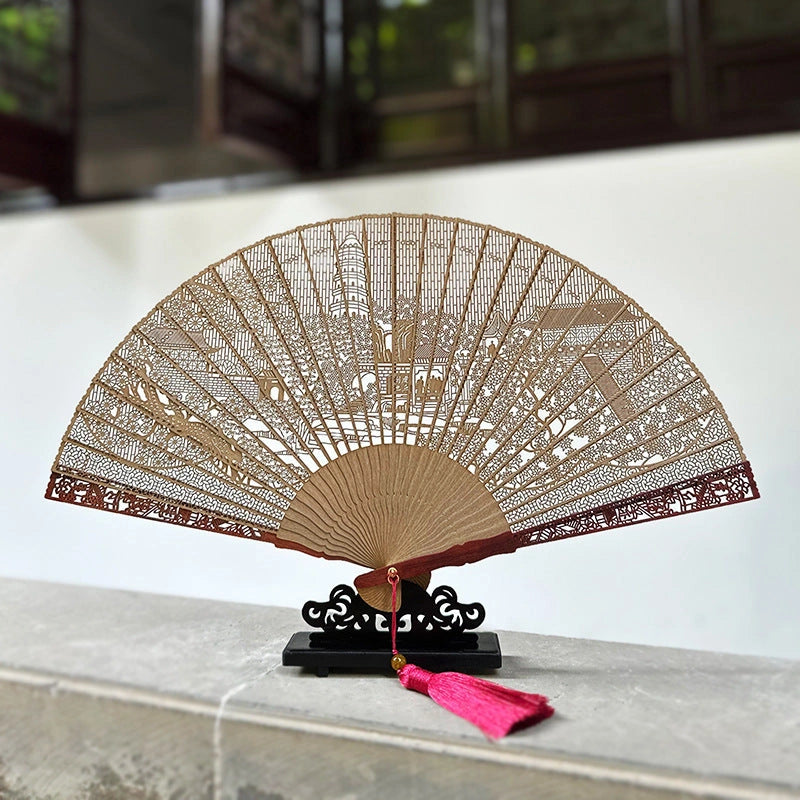 Changmen Rosewood Folding Fan - Eastern Aura product image 6