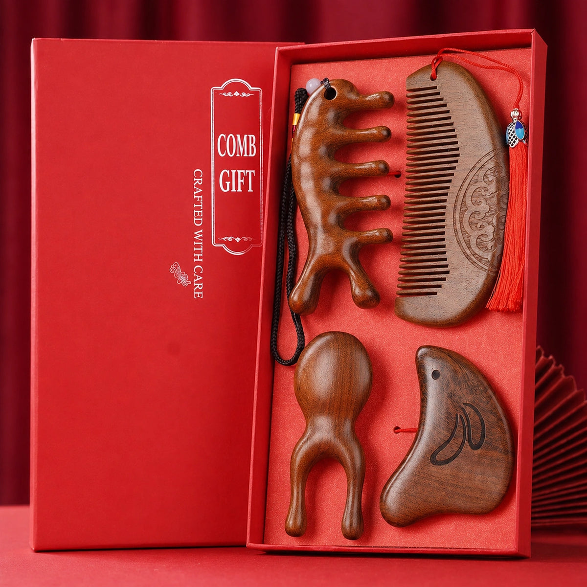Golden Sandalwood Comb Gift Set - Eastern Aura product image 4