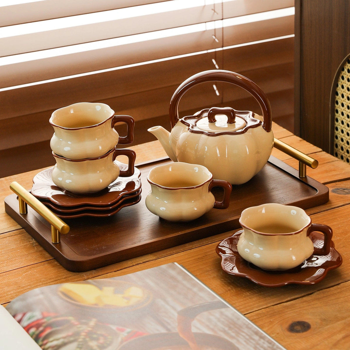 French Garden Tea Set - Eastern Aura detail image 2