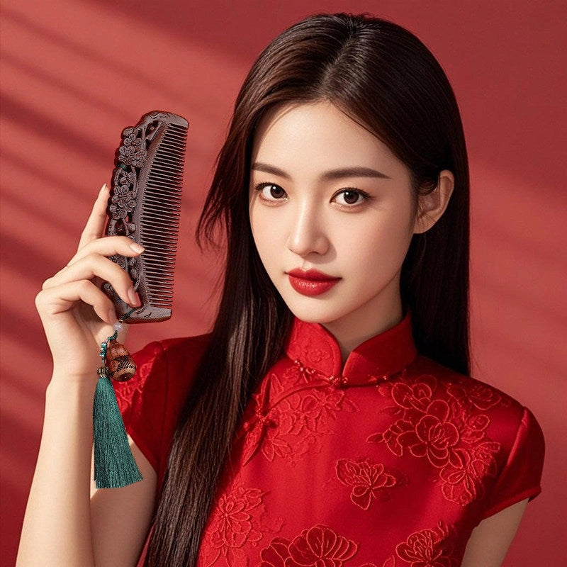 Sandalwood Comb & Hairpin Gift Set - Eastern Aura detail image 2