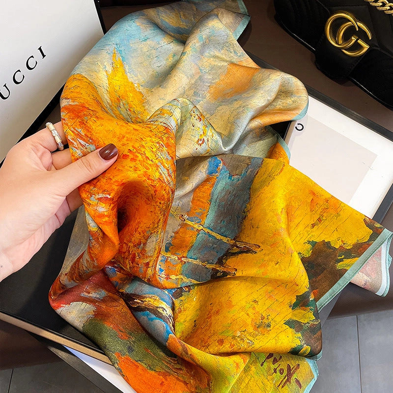 Silk Art Scarf Collection - 65 cm Square - Eastern Aura product image 9