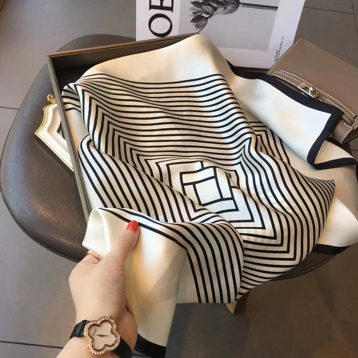 Silk Art Scarf Collection - 65 cm Square - Eastern Aura product image 11