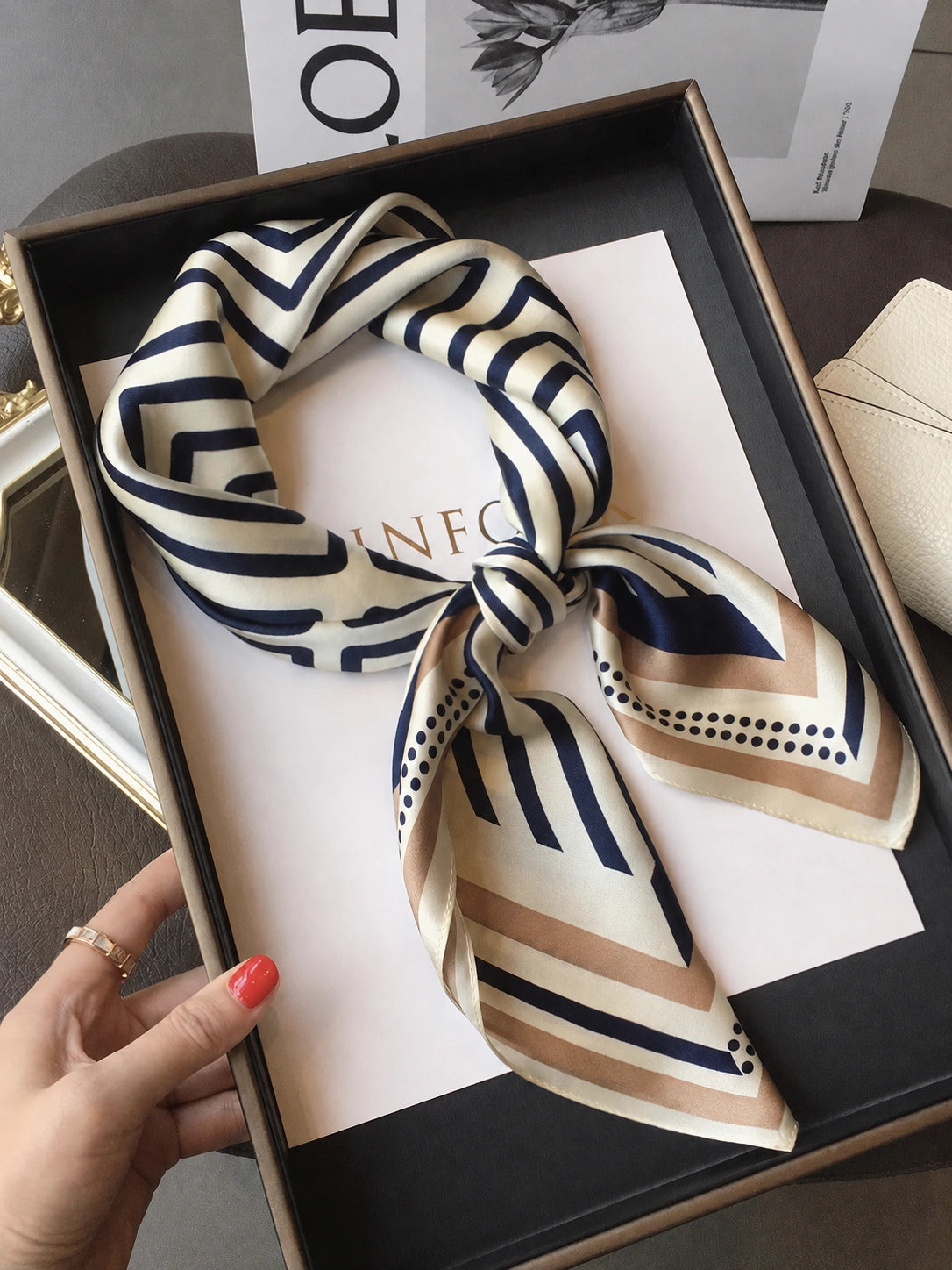 Silk Art Scarf Collection - 65 cm Square - Eastern Aura product image 33
