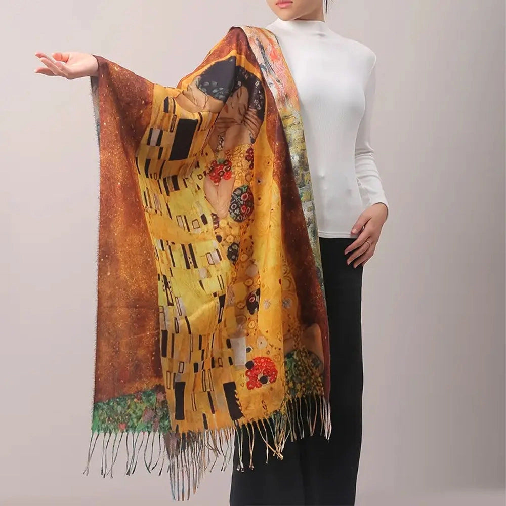 Coastal Impression Tassel Shawl - Eastern Aura product image 3