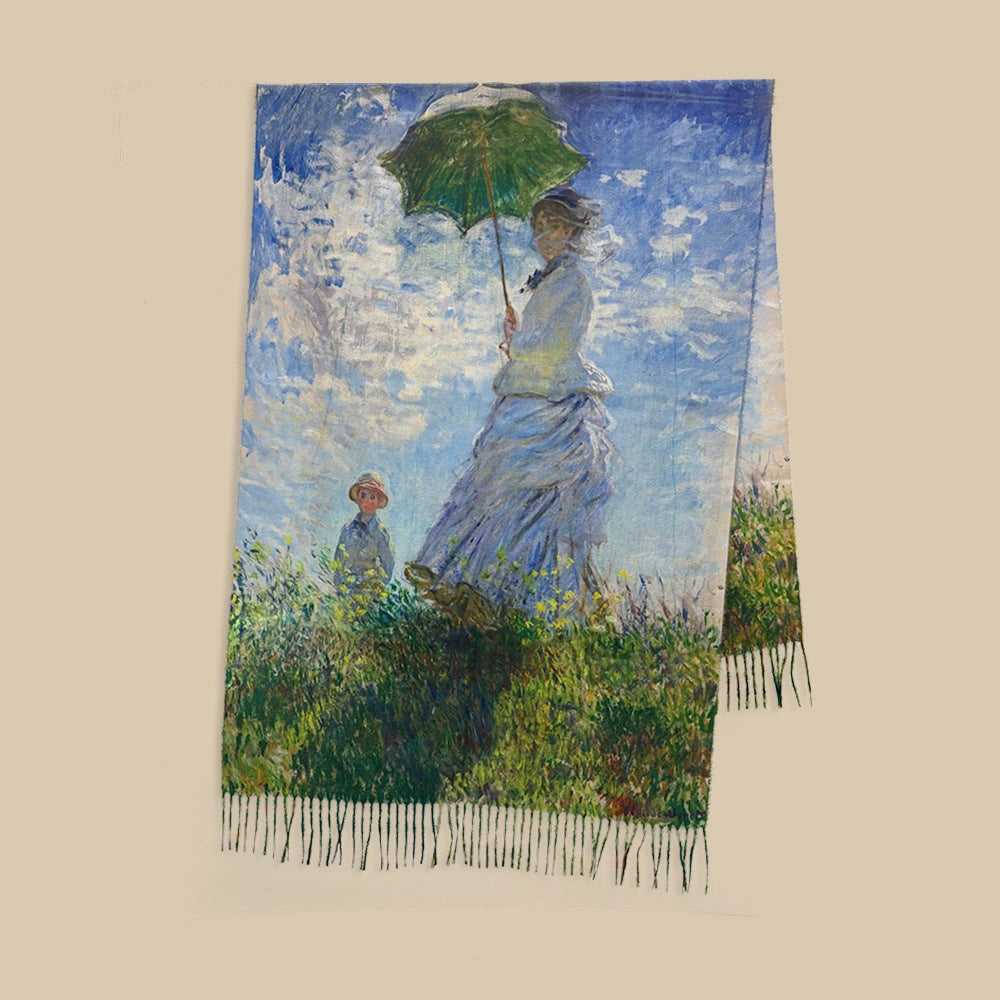 Coastal Impression Tassel Shawl - Eastern Aura product image 9
