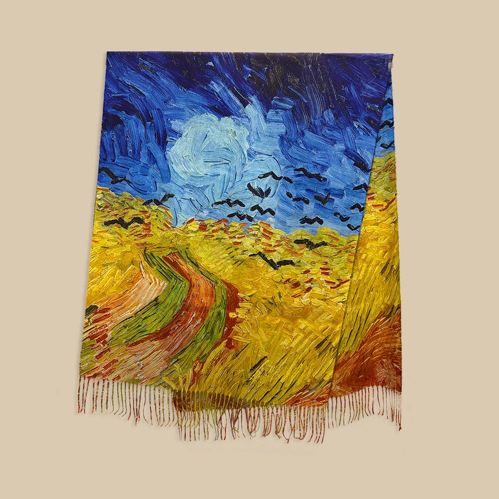 Coastal Impression Tassel Shawl - Eastern Aura product image 10