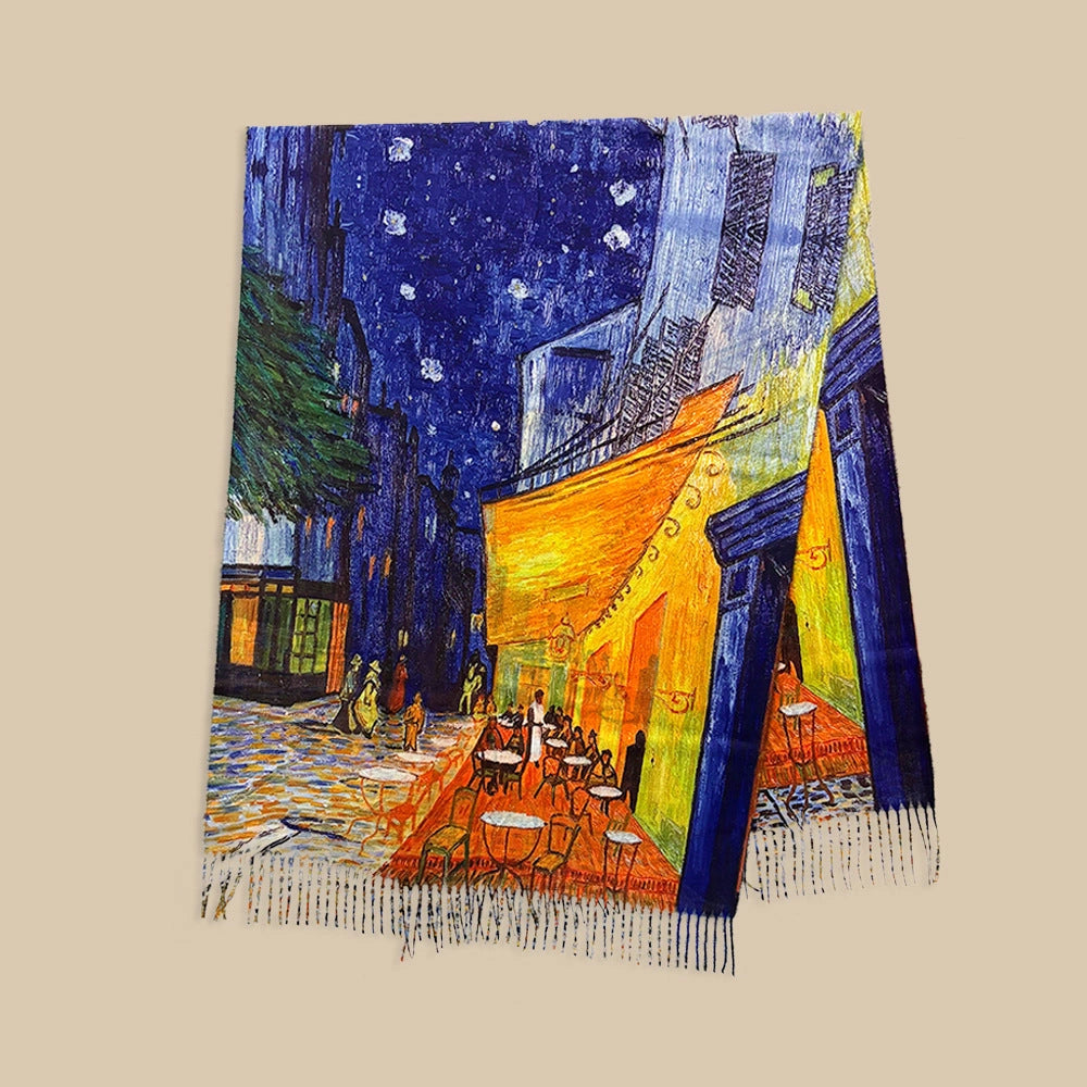 Coastal Impression Tassel Shawl - Eastern Aura product image 11