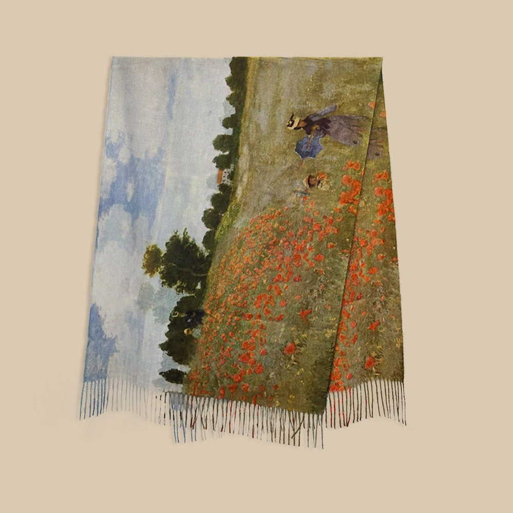 Coastal Impression Tassel Shawl - Eastern Aura product image 13