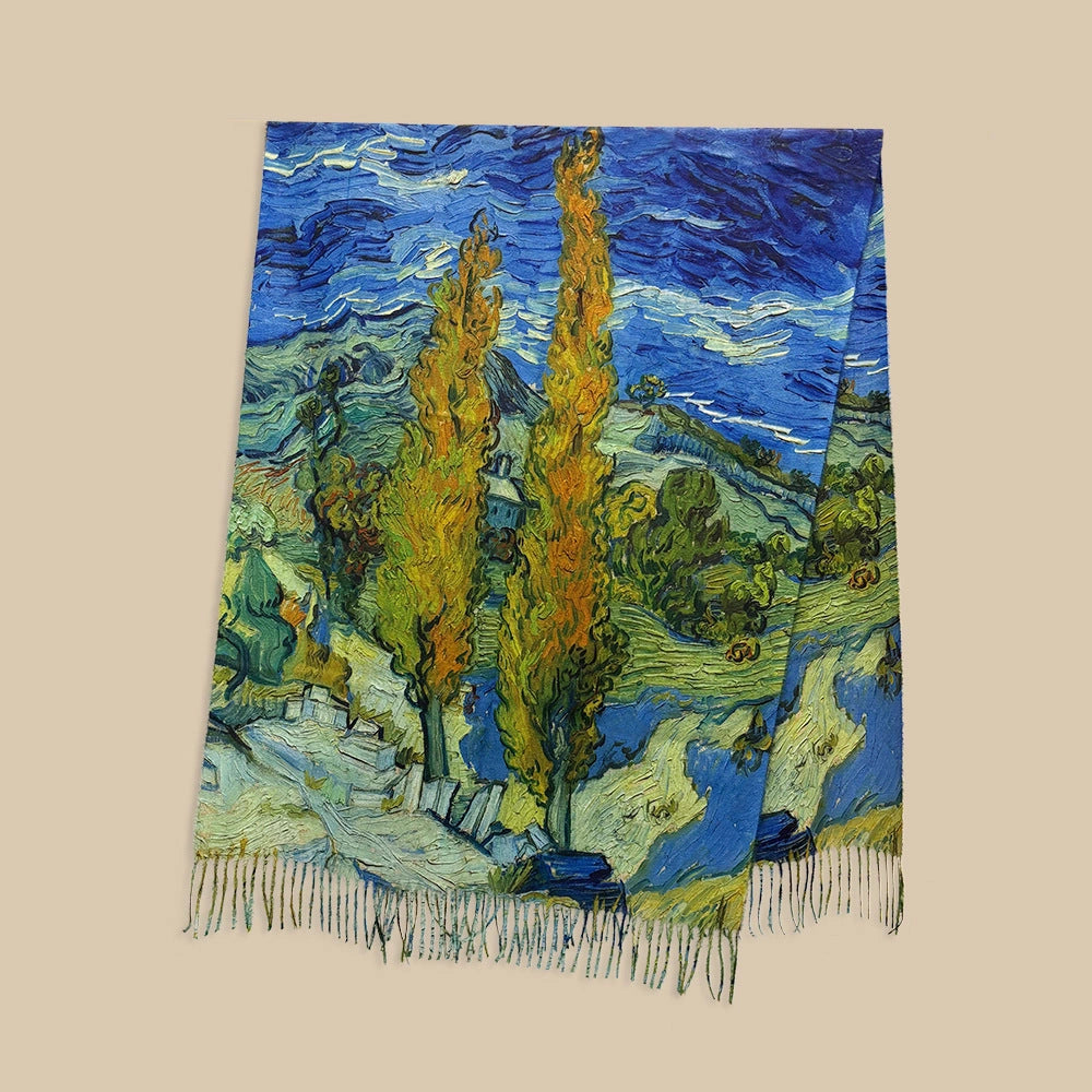 Coastal Impression Tassel Shawl - Eastern Aura product image 14