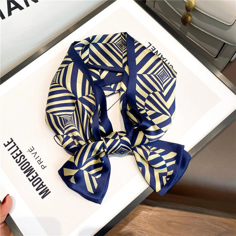 Long Mulberry Silk Ribbon Scarf - Eastern Aura product image 14
