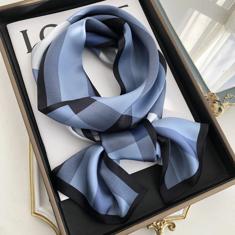 Long Mulberry Silk Ribbon Scarf - Eastern Aura product image 17