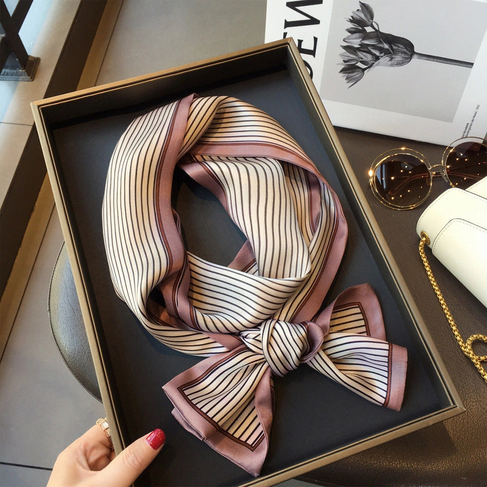 Long Mulberry Silk Ribbon Scarf - Eastern Aura product image 19