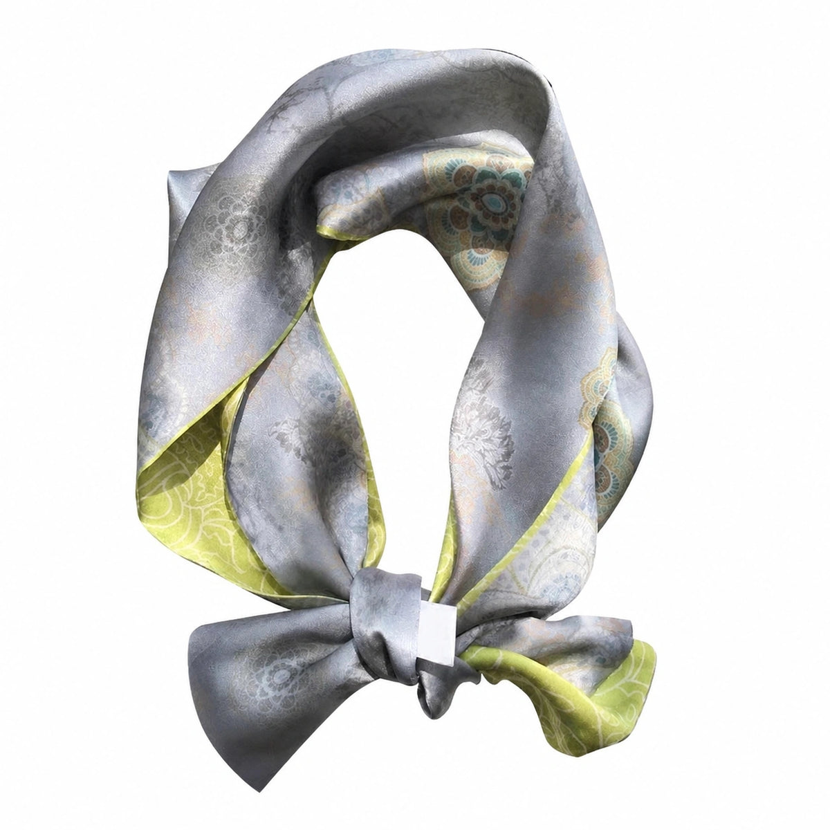 Long Mulberry Silk Ribbon Scarf - Eastern Aura product image 34