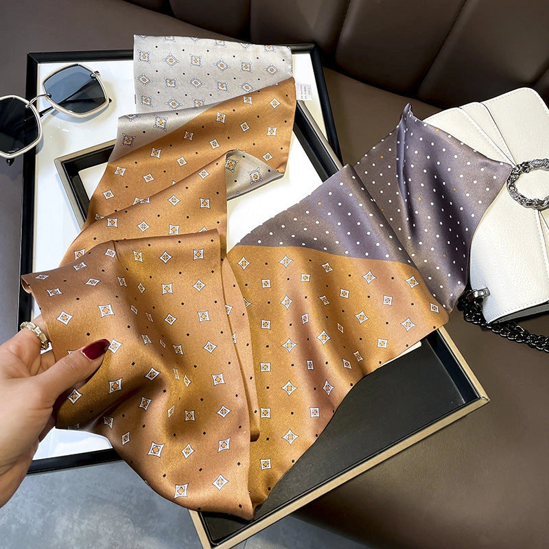 Long Mulberry Silk Ribbon Scarf - Eastern Aura product image 40