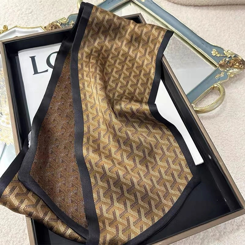 Mulberry Silk Crepe Satin Ribbon Scarf - Eastern Aura product image 8