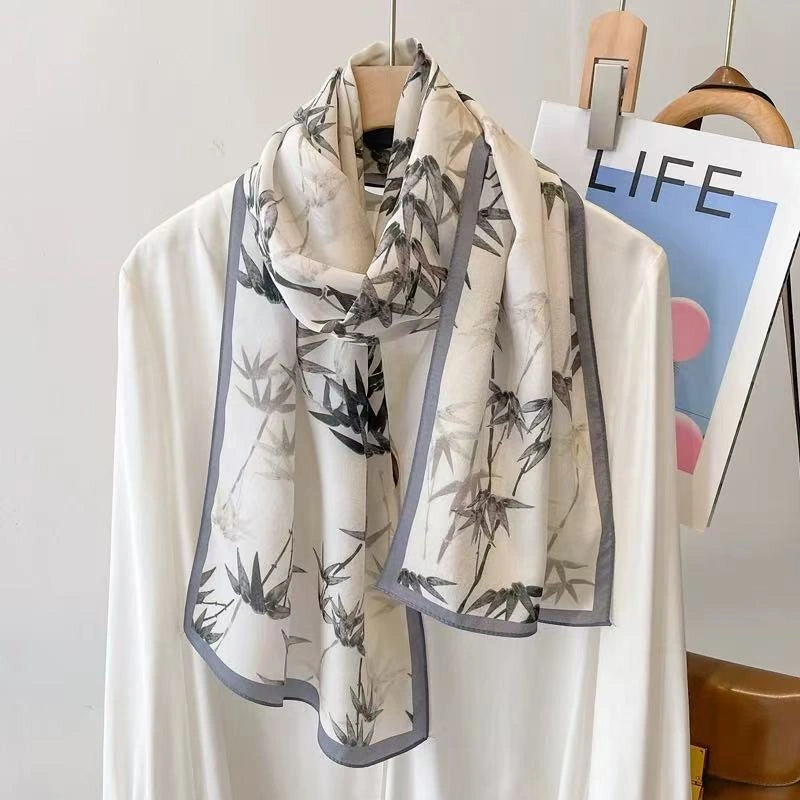 Linework Long Art Scarf - Eastern Aura product image 9