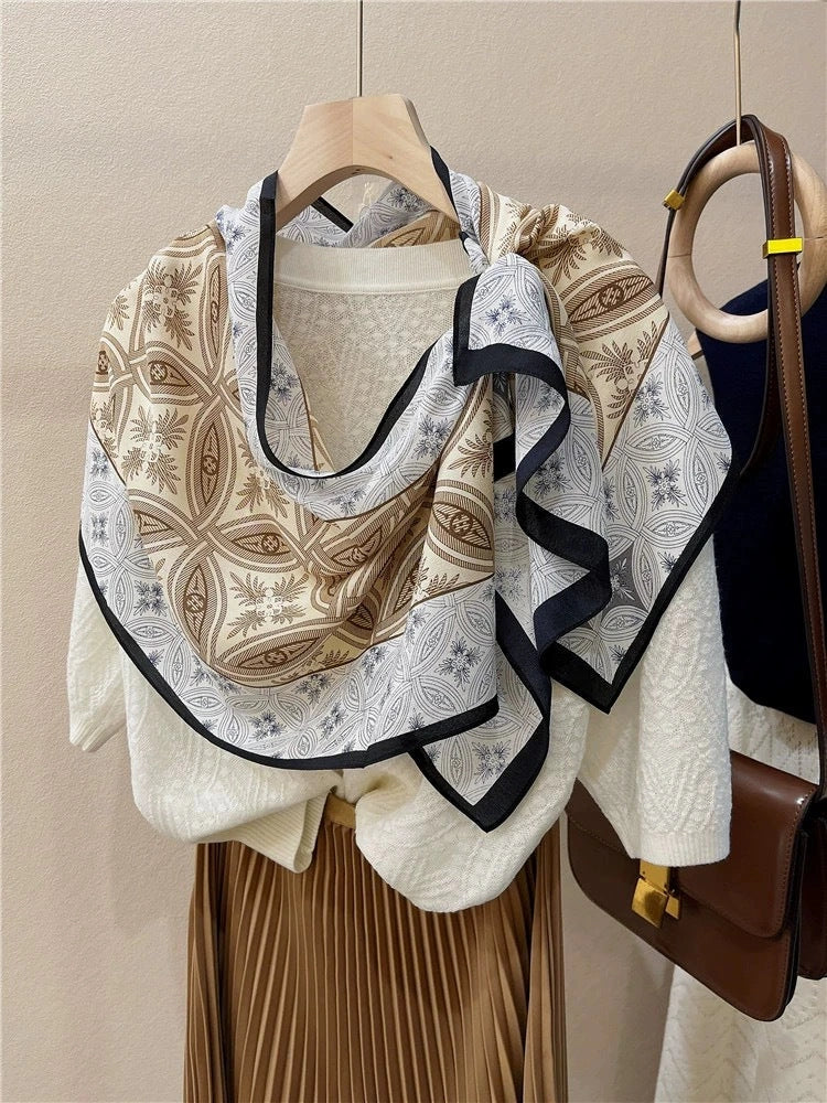 Linework Long Art Scarf - Eastern Aura product image 15