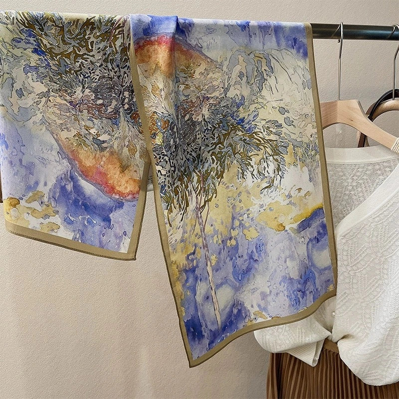 Linework Long Art Scarf - Eastern Aura product image 18