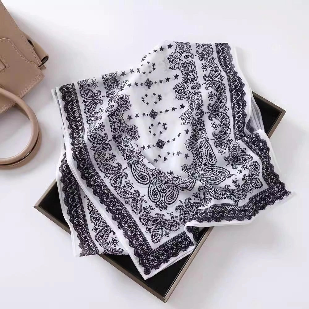 Linework Long Art Scarf - Eastern Aura product image 21
