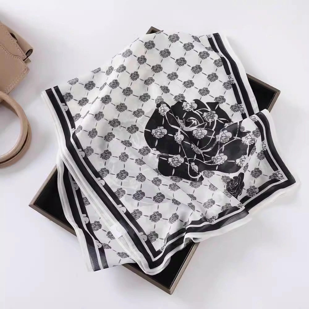 Linework Long Art Scarf - Eastern Aura product image 27
