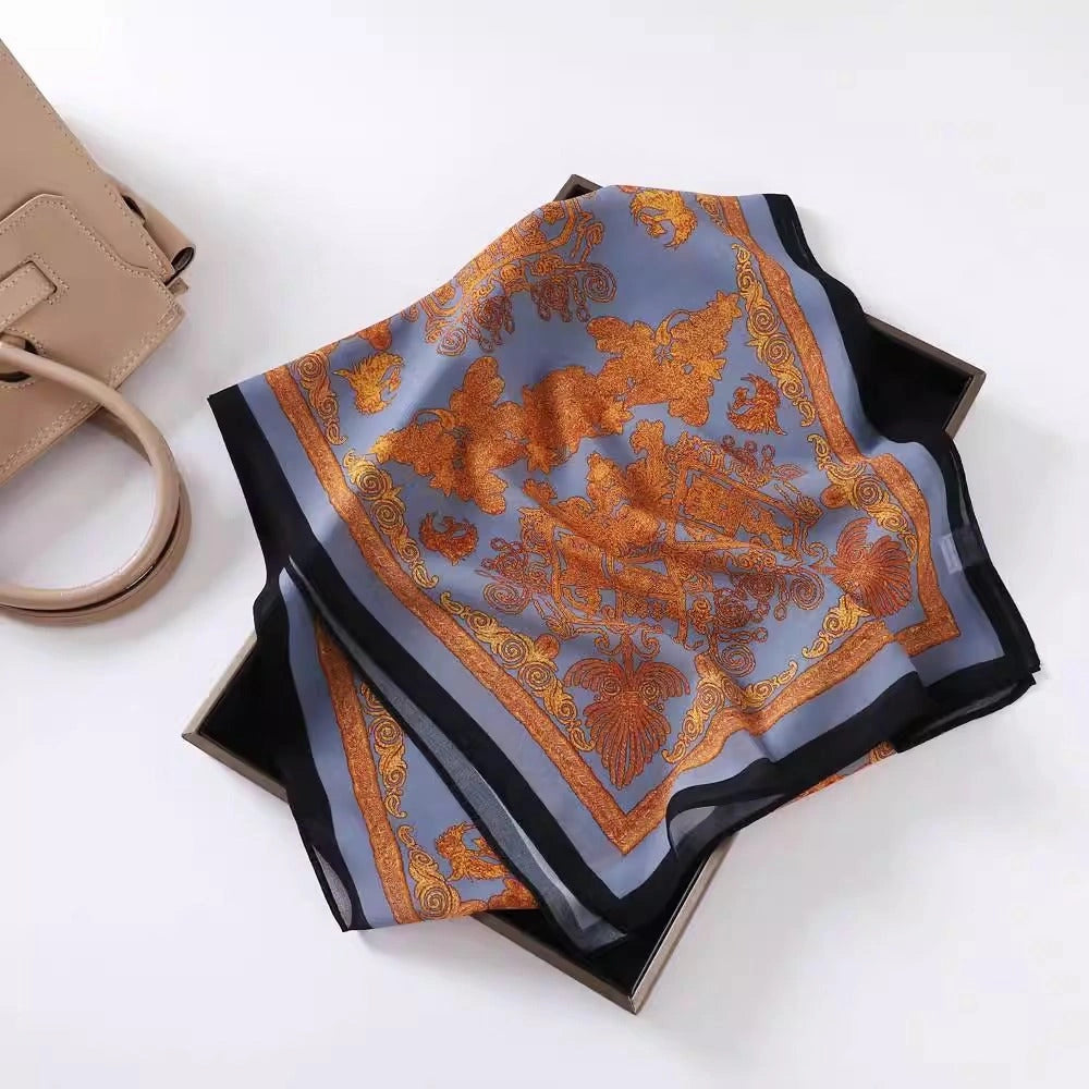 Linework Long Art Scarf - Eastern Aura product image 35