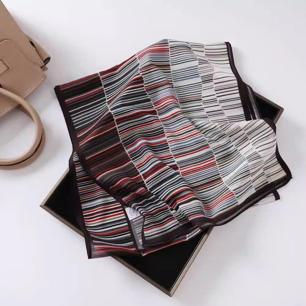 Linework Long Art Scarf - Eastern Aura product image 43