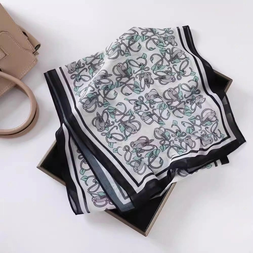 Linework Long Art Scarf - Eastern Aura product image 46