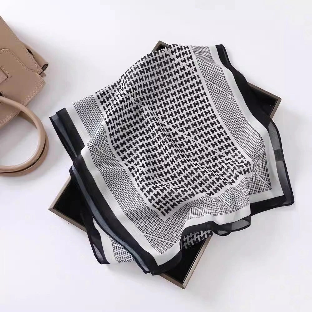 Linework Long Art Scarf - Eastern Aura product image 53